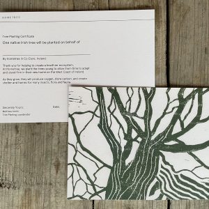 1 Native Tree Planted + Printed Tree Planting Certificate